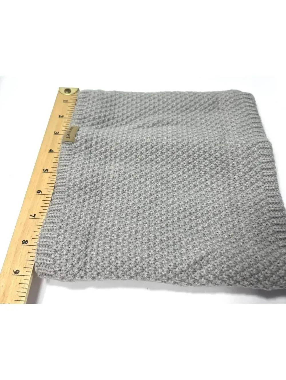 Grey Fleece Neck Warmer Scarf One Size Thick Winter Thermal Men Women Unisex NEW
